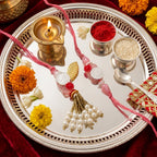 Gulbahar Silver Bhaiya Bhabhi Rakhi Lumba Shriramsilverworks