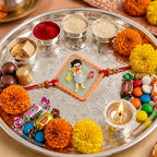Bal Hanuman Kids Handcrafted Silver Coin Rakhi Shriramsilverworks