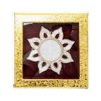 Golden Maroon 25gm Single Coin Gift Box Shriramsilverworks