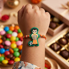 Chhota Bheem Kids Handcrafted Silver Coin Rakhi Shriramsilverworks
