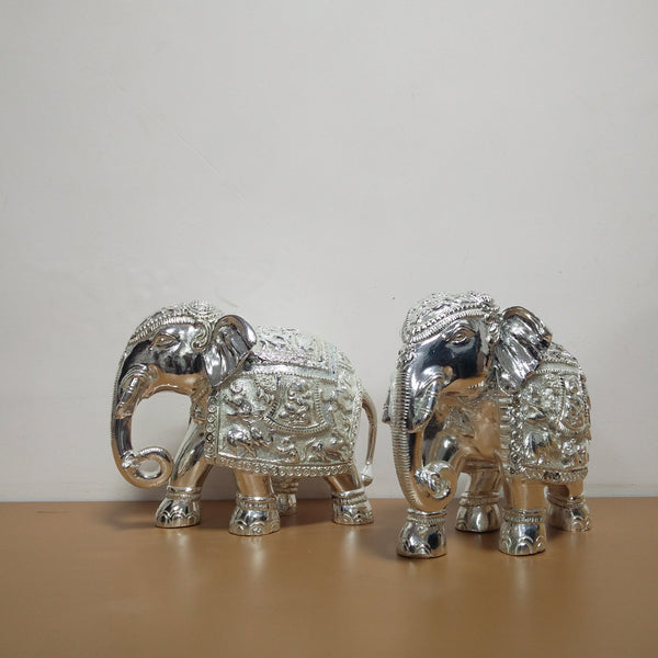 Elephant with antique engraving