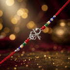 925 Silver Krishna Flute Rakhi For Brother Shriramsilverworks