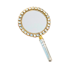 Handcrafted Pure Silver Mirror for Laddu Gopal Shriramsilverworks