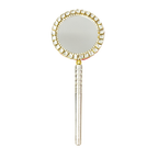 Handcrafted Pure Silver Mirror for Laddu Gopal Shriramsilverworks