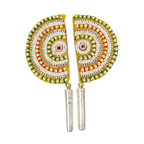Handcrafted Pure Silver Pankhi For Laddu Gopal with Pearl Work Shriramsilverworks
