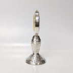 Heritage Handcrafted Silver Table Clock Small Shriramsilverworks