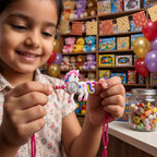 Unicorn Kids Handcrafted Silver Coin Rakhi Shriramsilverworks